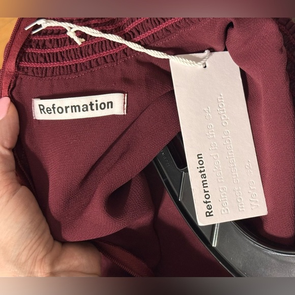 Reformation Stevie Dress in Plum - Picture 9 of 10